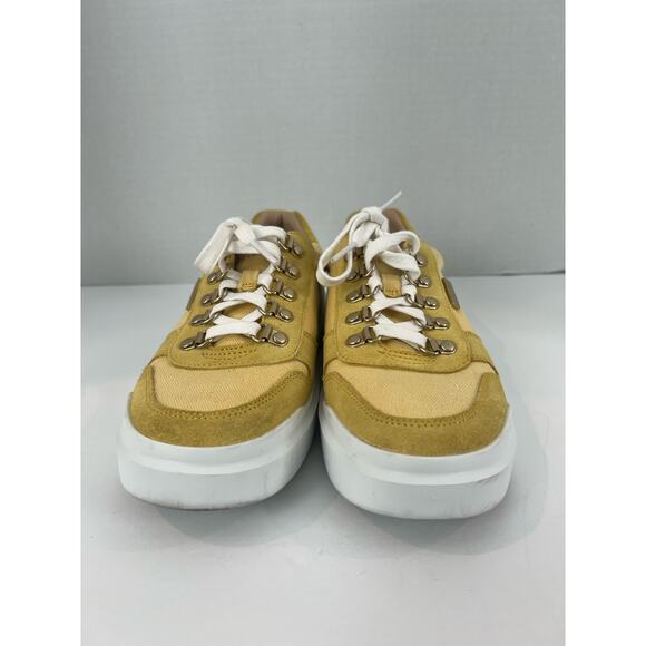Cole Haan GrandPro Rally Women's Yellow Suede Canvas Lace Up Sneaker Shoes  8 - Picture 3 of 9